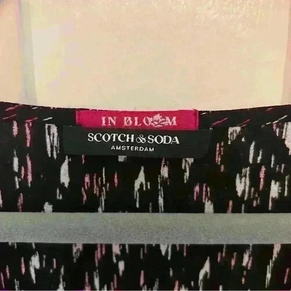 Scotch and Soda In Bloom dress. Black/geographic print Size 40 Eu - Picture 4 of 16